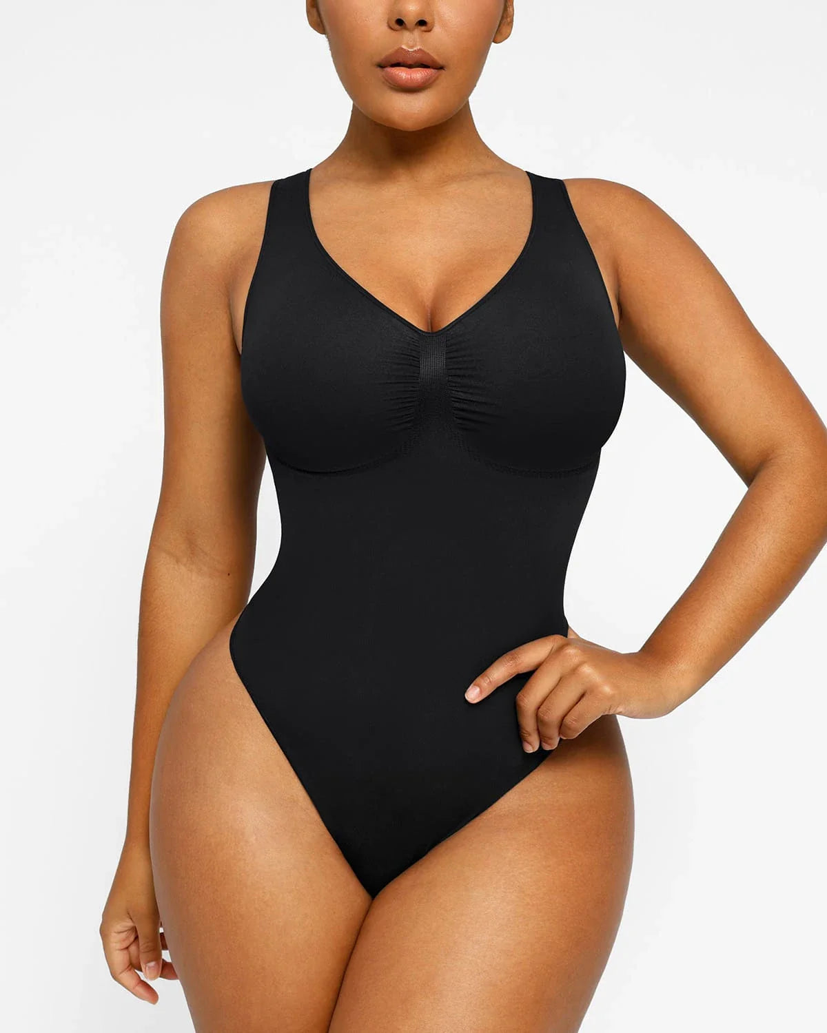 2.0 V-Neck Thong Bodysuit