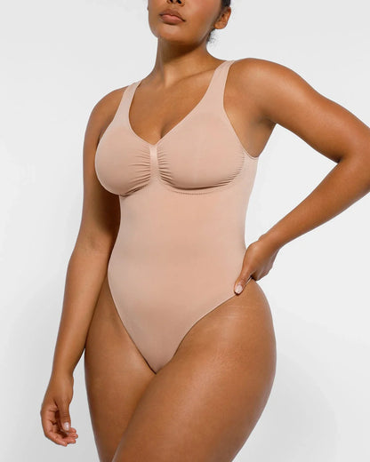 2.0 V-Neck Thong Bodysuit