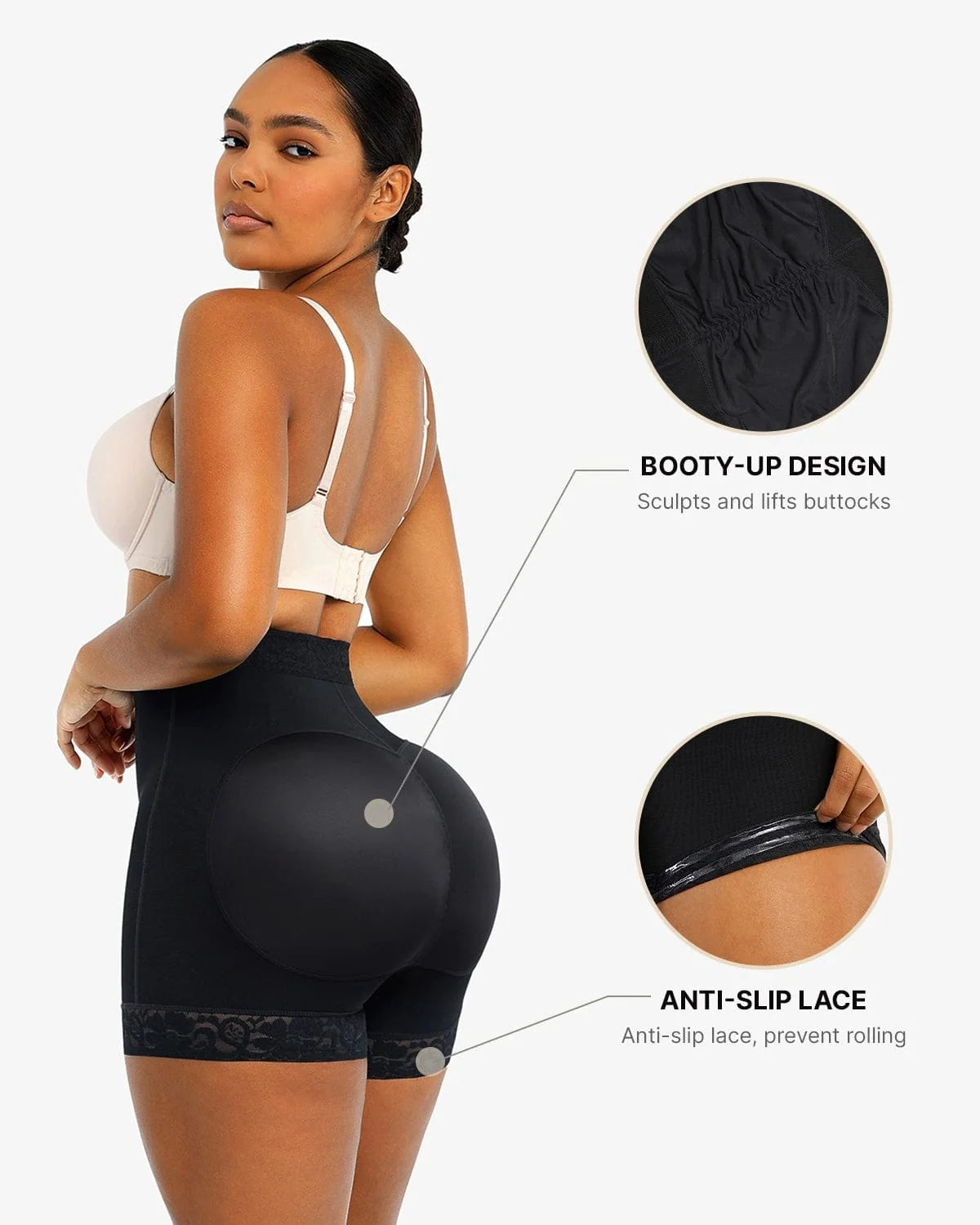 AirSlim® Lace Steel Boned Butt Enhancer