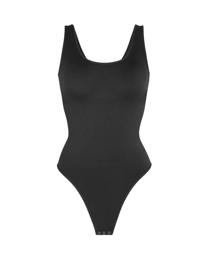 Eco-Chic Backless Thong Bodysuit