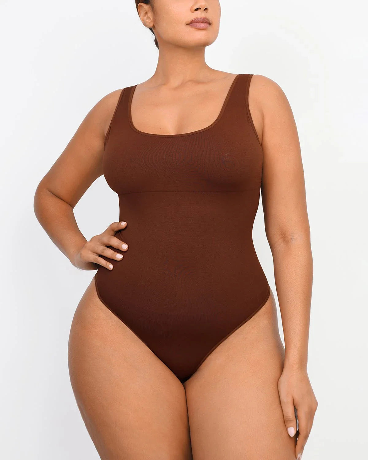 Eco-Chic Backless Thong Bodysuit