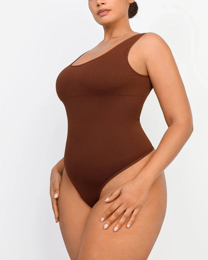 Eco-Chic Backless Thong Bodysuit