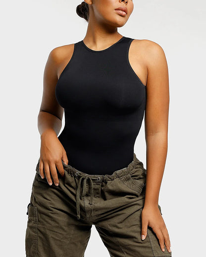 Sleeveless High Neck Bodysuit