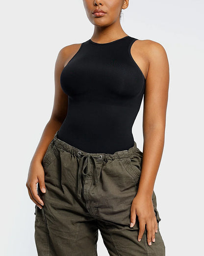 Sleeveless High Neck Bodysuit