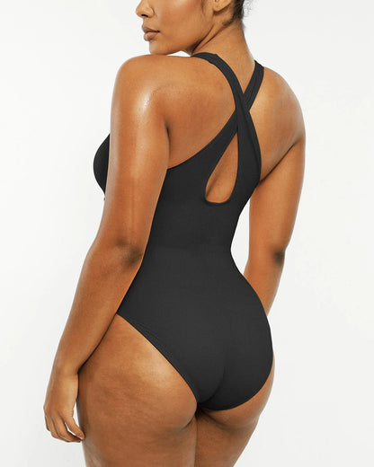 Smart Sculpt Plunge Corset Shaping Swimsuit