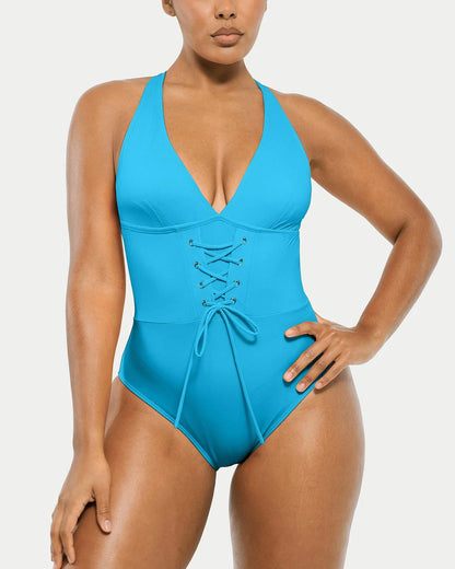 Smart Sculpt Plunge Corset Shaping Swimsuit