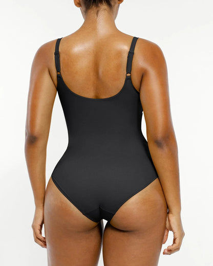 Smart Sculpt Ribbed Cutout-Front Shaping Swimsuit