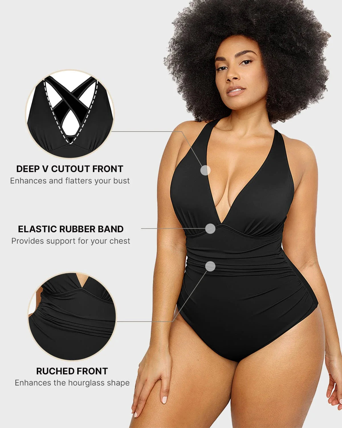 Smart Sculpt Plunge Cutout Swimsuit