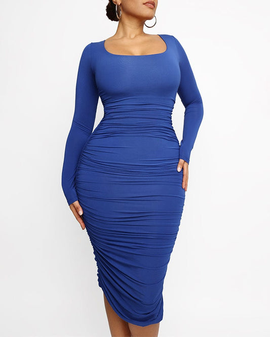 Smooth Ruched Shaping Dress