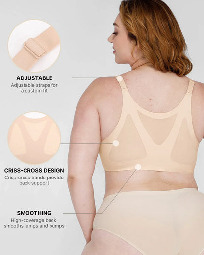 Wireless Front-Hook Back Smooth Bra